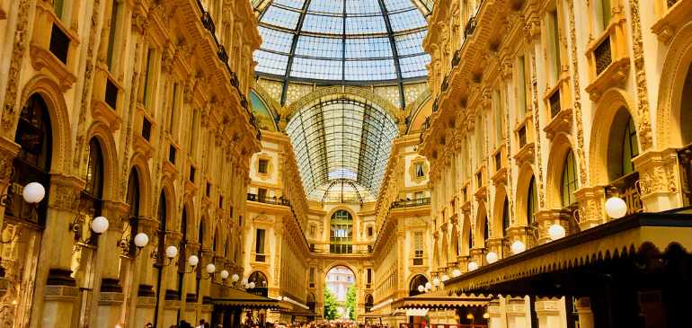 Boutiques de luxe Galerie Victor Emmanuel II