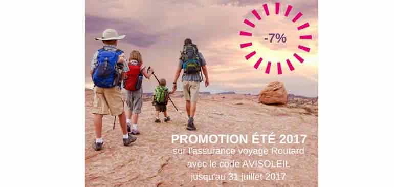 Promotion été 2017 : -7% sur votre assurance voyage et vacances AVI