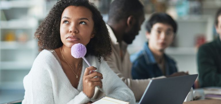 Etudiante à l'université