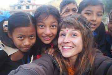 Nepal Lantang beca AVI viaje solidario