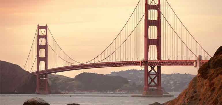 vue sur le Golden Gate Bridge 