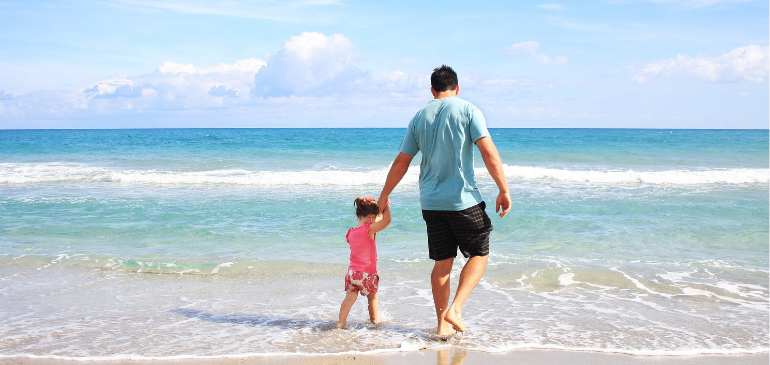 vacances en famille à la plage